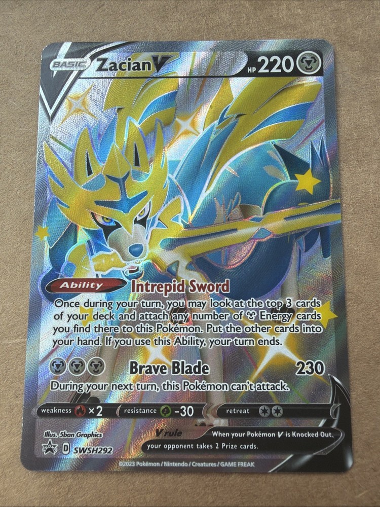 Zacian V (Shiny) SWSH292 SWSH: Sword & Shield Promo Cards Holo