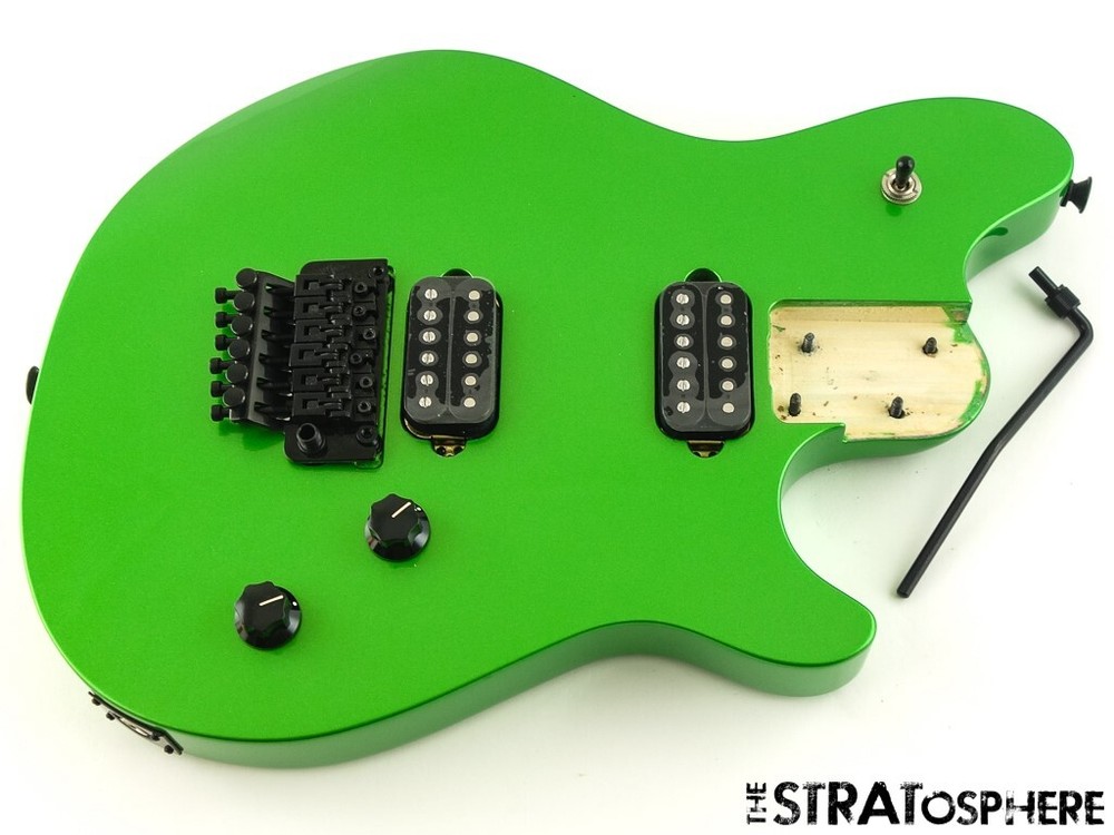 LOADED EVH Wolfgang Standard BODY, HH Floyd Rose Guitar Parts Absinthe Frost-image