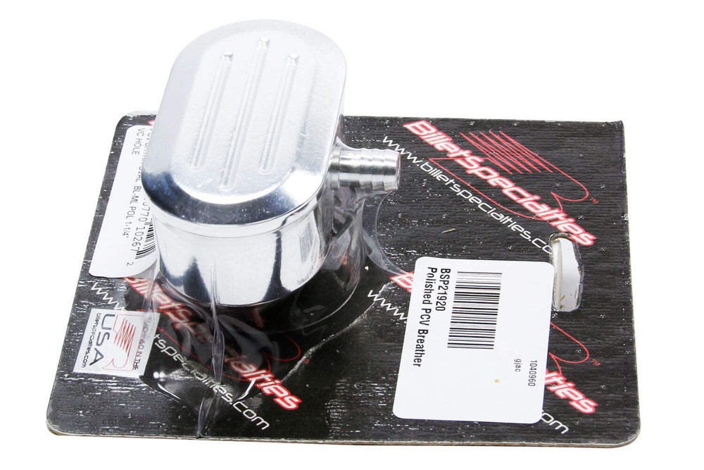 Polished PCV Breather Oval Ball Milled for Billet Specialties 21920