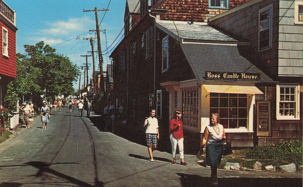 Ross Candle House Bearskin Neck Rockport Massachusetts Street View Postcard