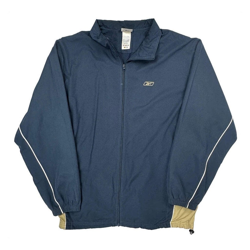 Reebok Track Jacket - 2XL Blue Polyester
