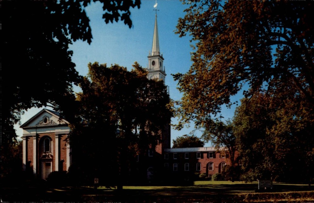 First Baptist Church Worcester Massachusetts ~ 1950-60s vintage postcard