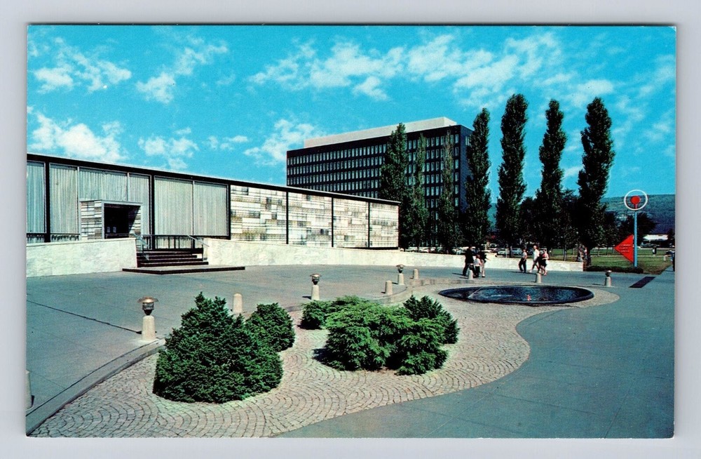 Corning NY- New York, The Corning Glass Center, Antique, Vintage Postcard