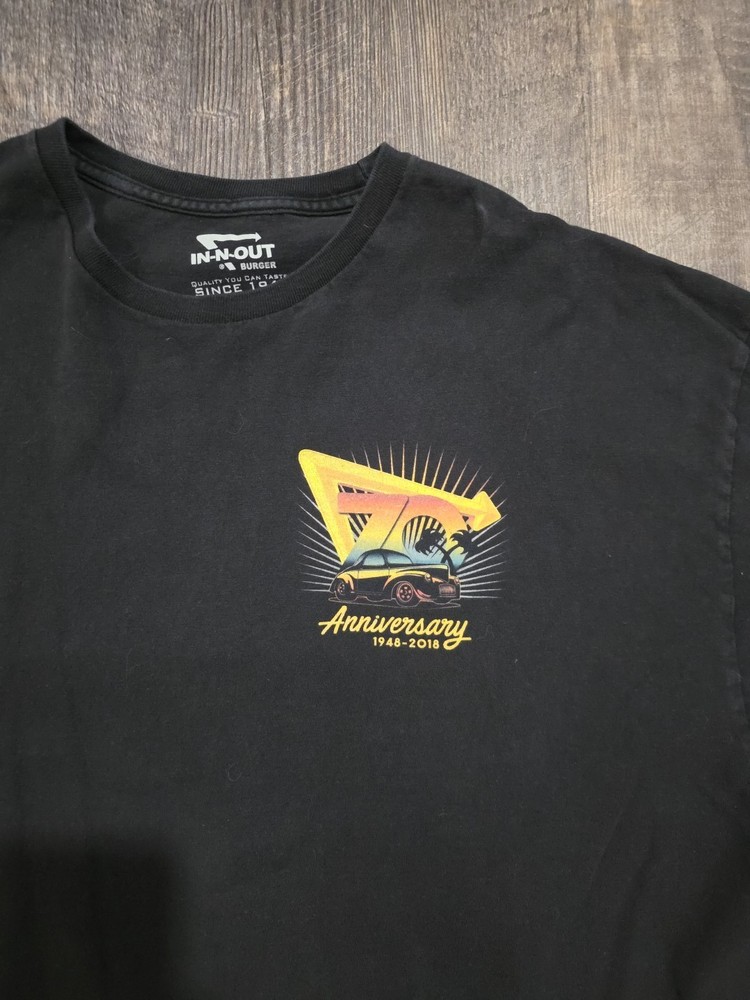 In-N-Out Burger 75th Anniversary Festival Exclusive T-shirt Men's Size XXL