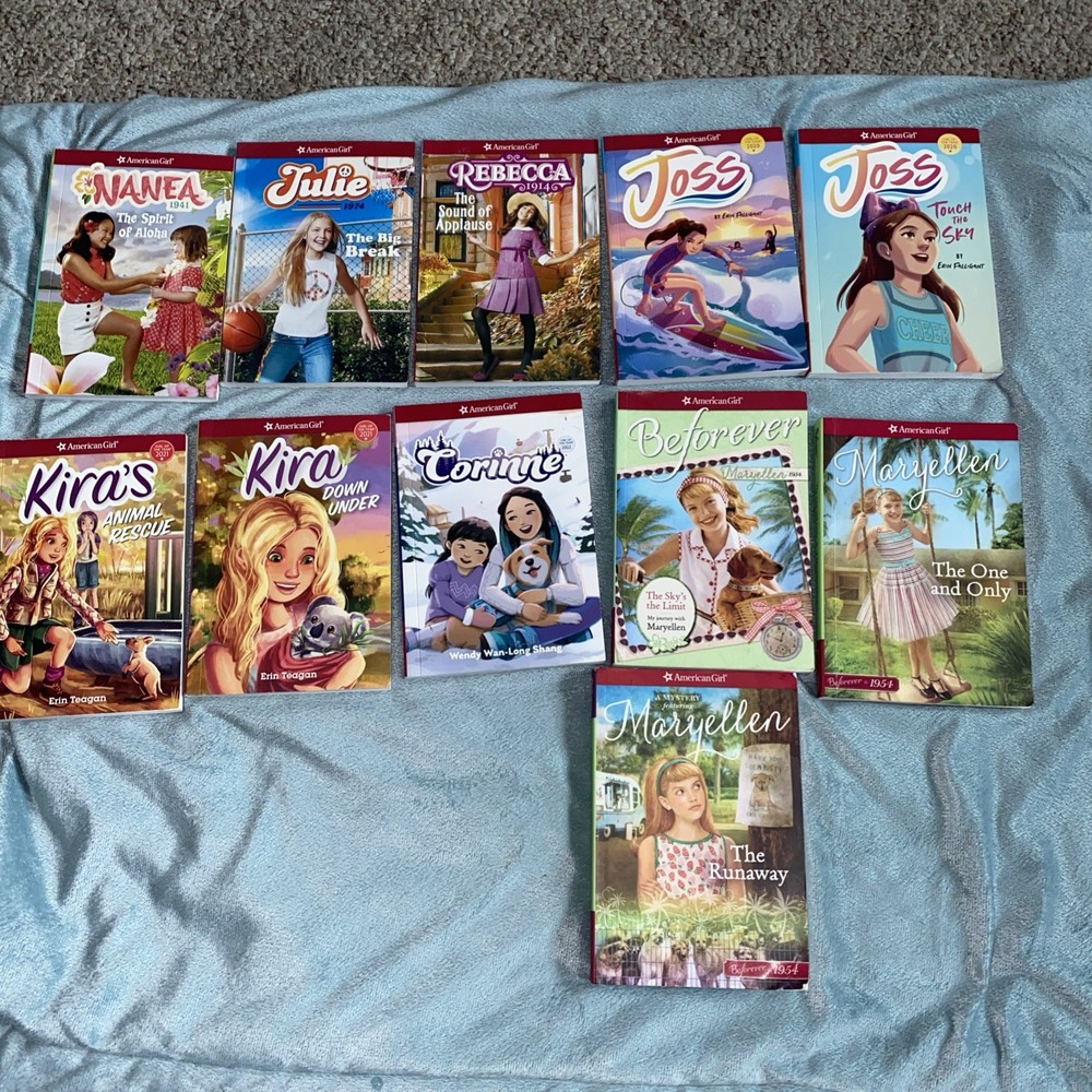 Lot of 11 AMERICAN Girl Doll Books Assorted Mixed