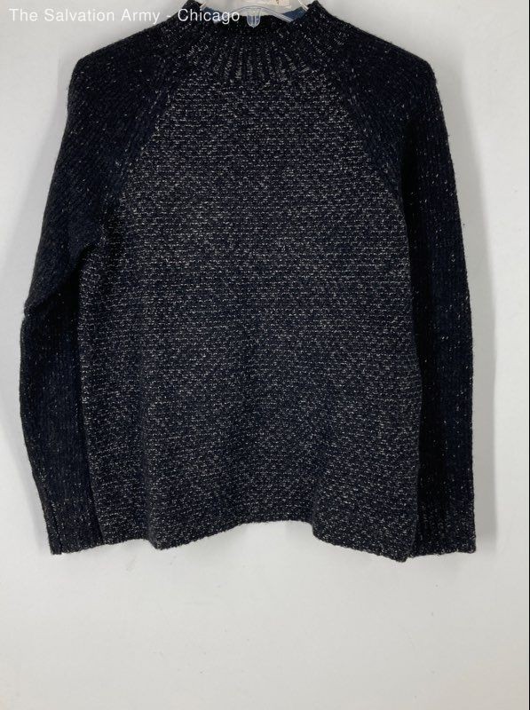 Vince Womens Black Wool Blend Long Sleeve Mock Neck Pullover Sweater Size Small