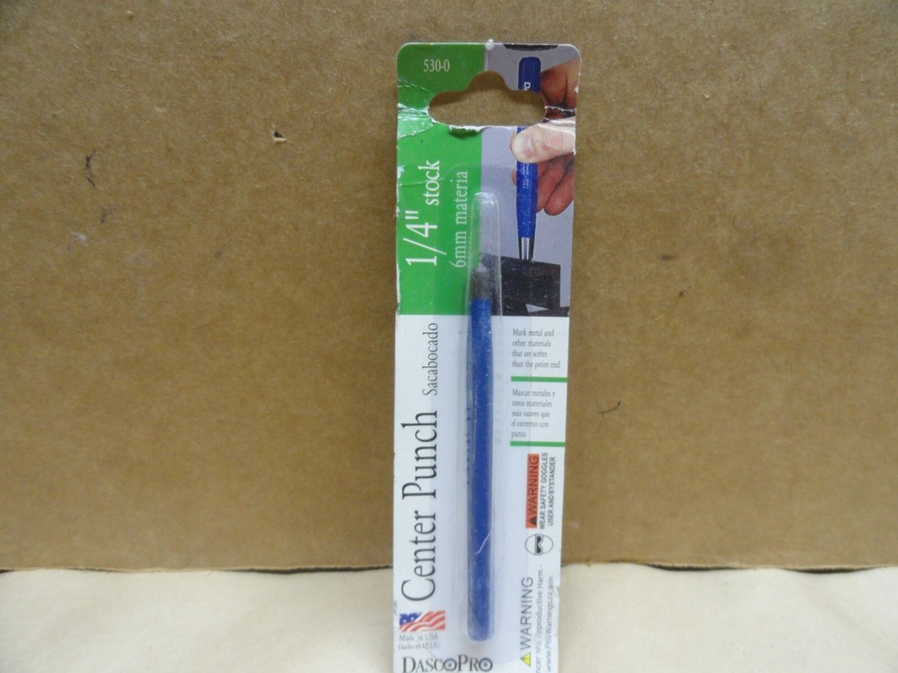 Dasco Pro 5300 1/4 Center Punch NEW
