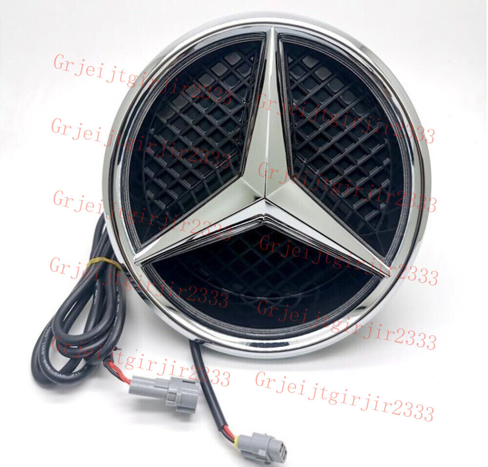 For W176 W205 W212 CLA GLA Illuminated LED Light Front Grille Star Badge Emblem
