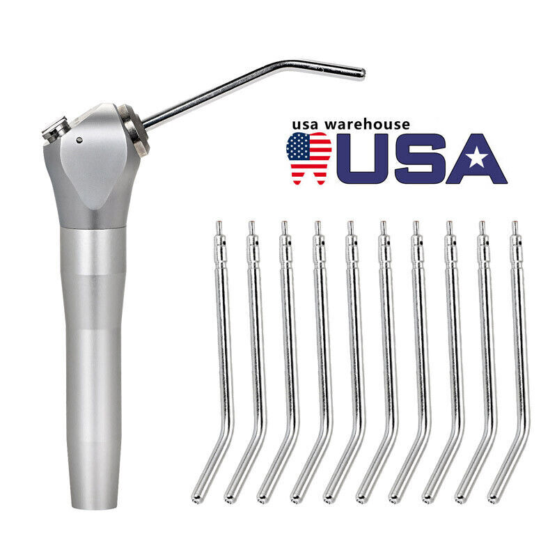 50Pcs Dental Air Water Spray Nozzles/Tips/Tube Metal / 1pc 3-way Triple Syringe