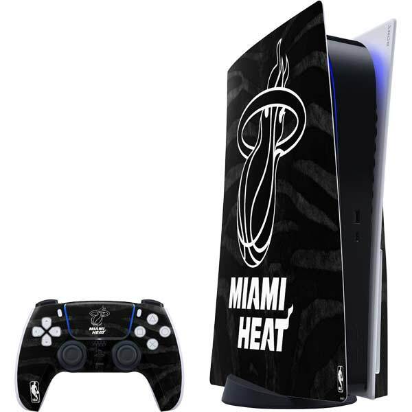 NBA Miami Heat PS5 Bundle Skin - Miami Heat Black Animal Print