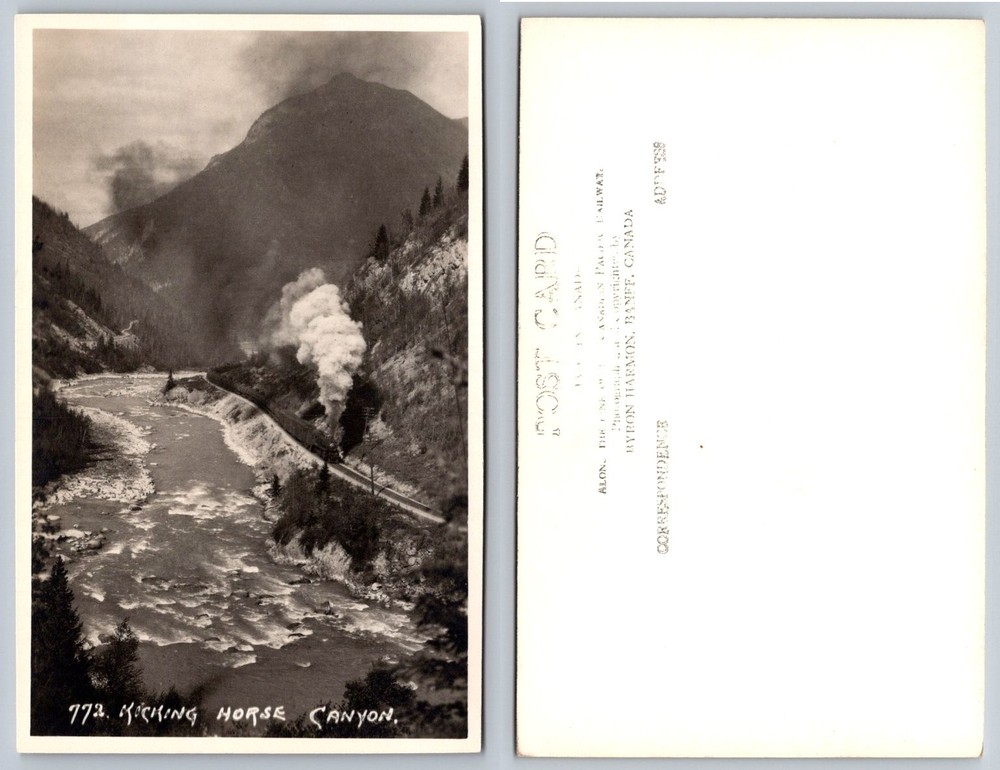 RPPC Kicking Horse Canyon CPR Steam Train Banff Canada Byron Harmon Photo