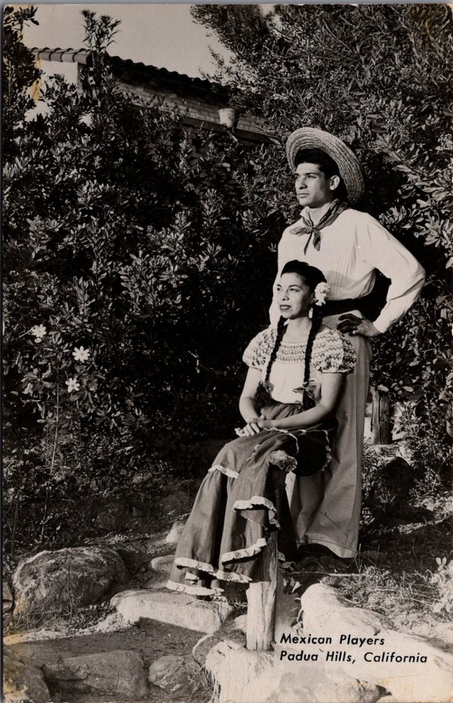 Padua Hills California Mexican Players RPPC Frashers Pomona Postcard