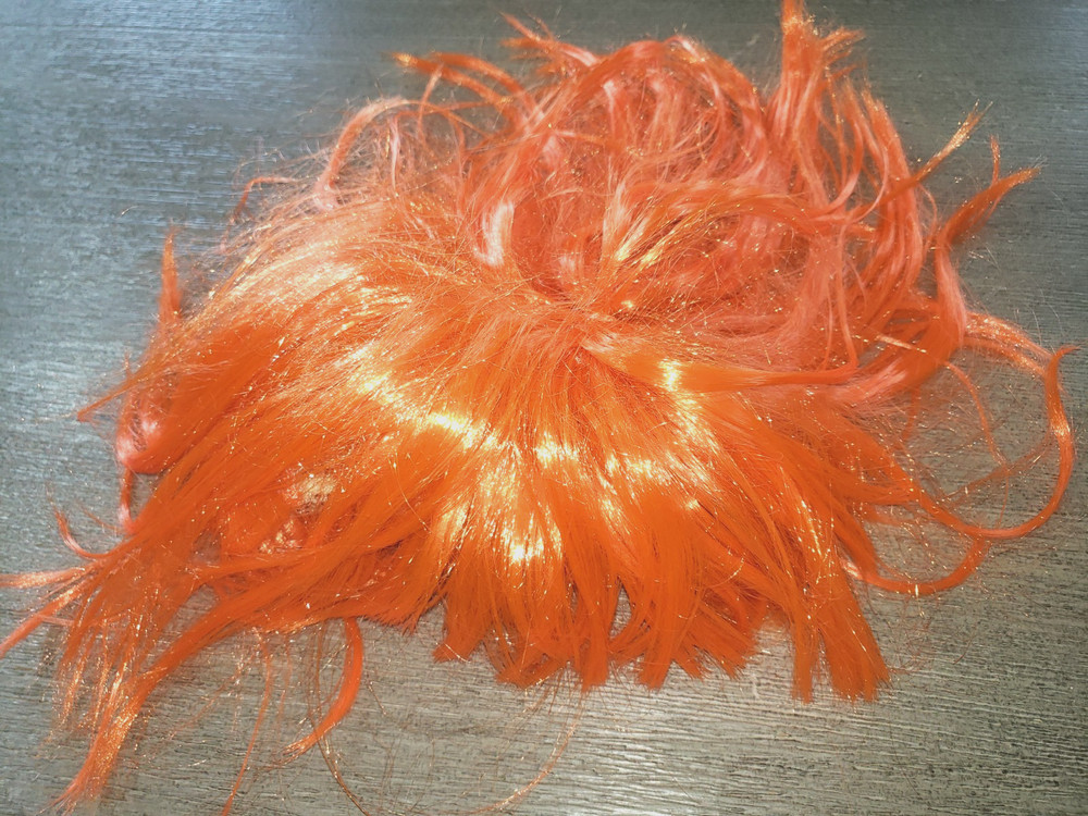 Bright Orange Halloween Wig Women Girls Many Costume Ideas! One Size Clean!