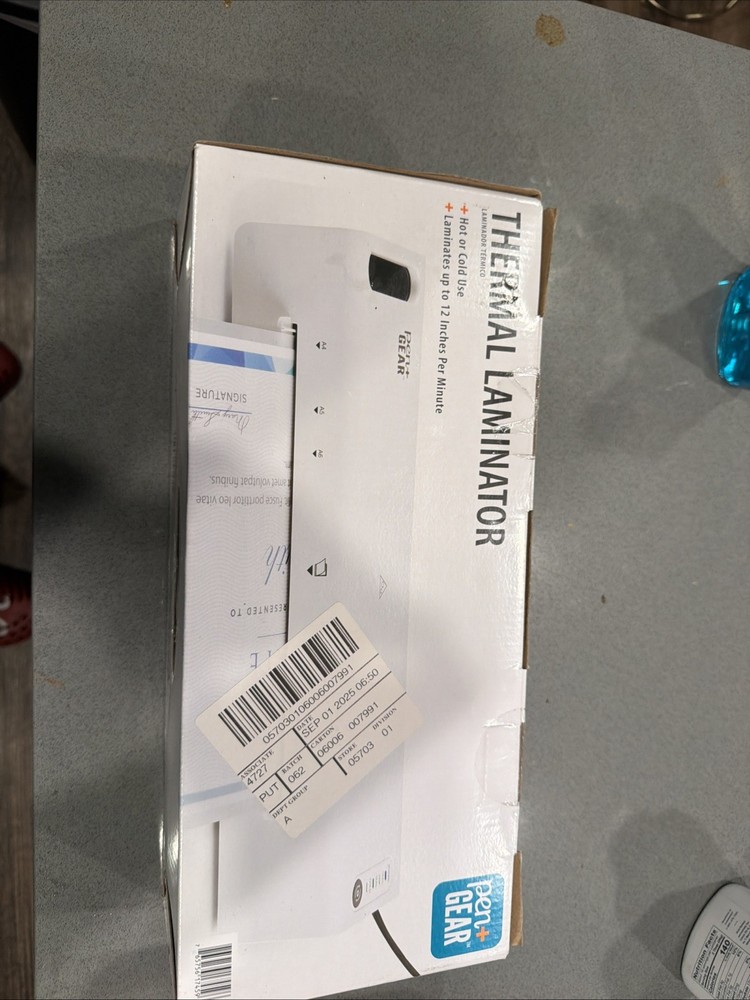 Pen+Gear Letter Size Thermal Laminator Original Box.  Two Rollers ,Jam Release