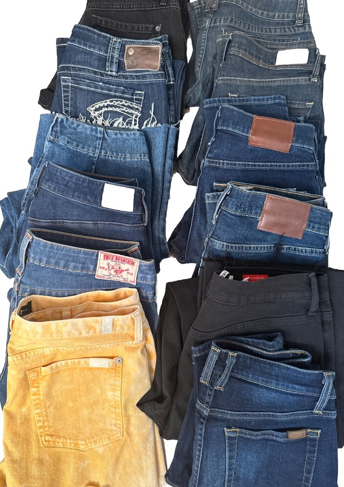 Lot 12 Jeans American Eagle Hollister Joe's Silver Celebrity Pink True Religion