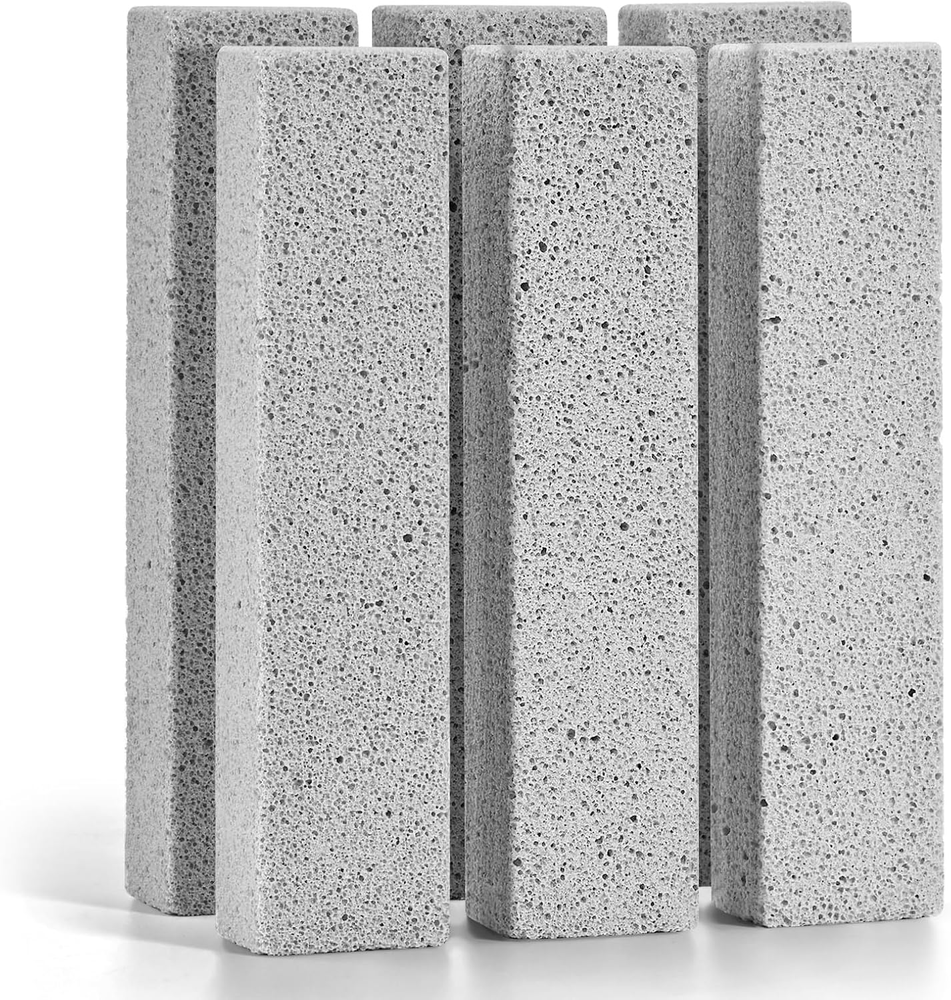 6 Pumice Stone Cleaners for Toilet, Sink, Bathtub, Grill & Pool