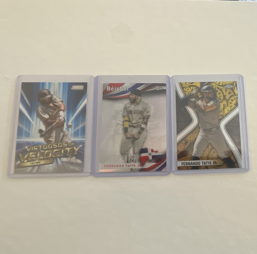 3-CARD LOT-Fernando Tatis Jr. Topps Inserts #VV-9 #B-10 #BTP-4 San Diego Padres
