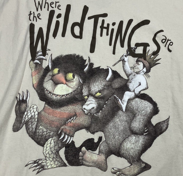 Where the Wild Things Are Graphic T‑Shirt Men’s XL Beige Maurice Sendak Tee