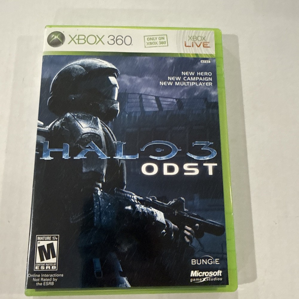 XBOX 360 HALO 3 ODST COMPLETE GAME 2-DISC WITH MANUAL Tested