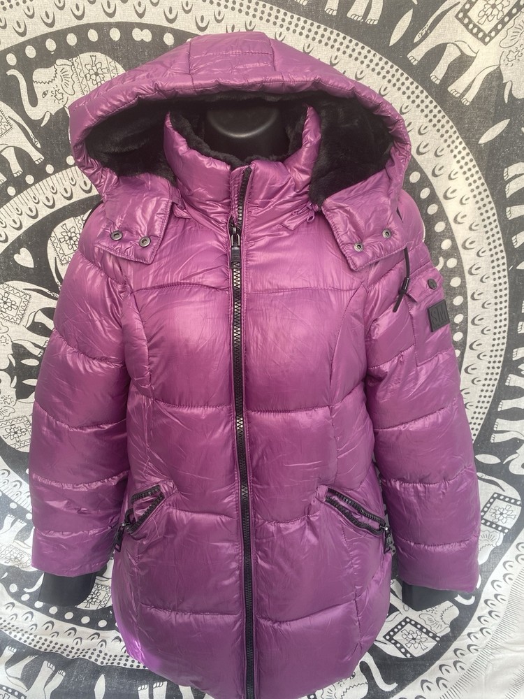 Steve Madden Womens Fur Lined Jacket Size Small Cozy Winter Style
