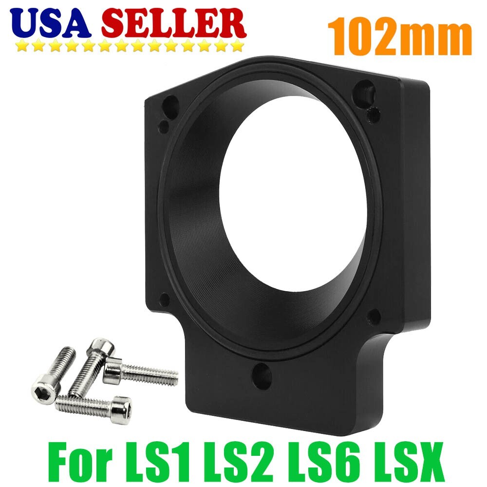 102mm Aluminum Intake Manifold Throttle Body Spacer Adapter for LS1 LS2 LS6 LSX Engines
