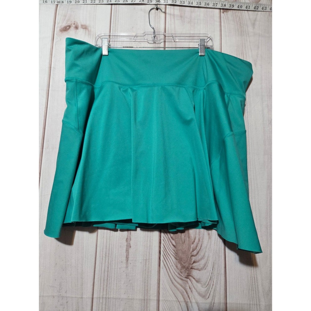 Athleta Ace Tennis Skort Teal Green Athletic Skirt Plus Size 3X
