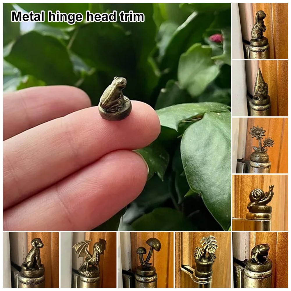 Animal door hinge head, magnetic bronze hinge top decorative doors, cabinets