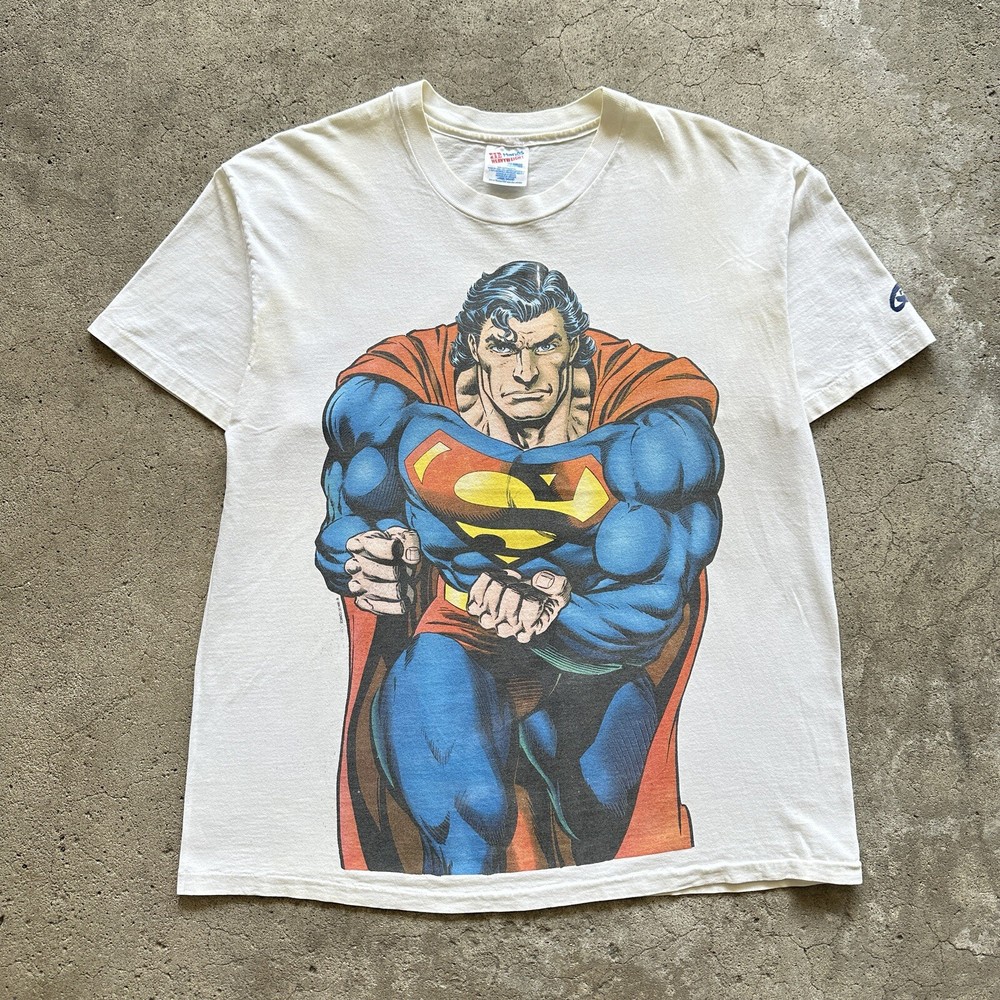 1994 Superman And Doomsday Dc Comics Original Tee Shirt Mens Large Rare Vintage