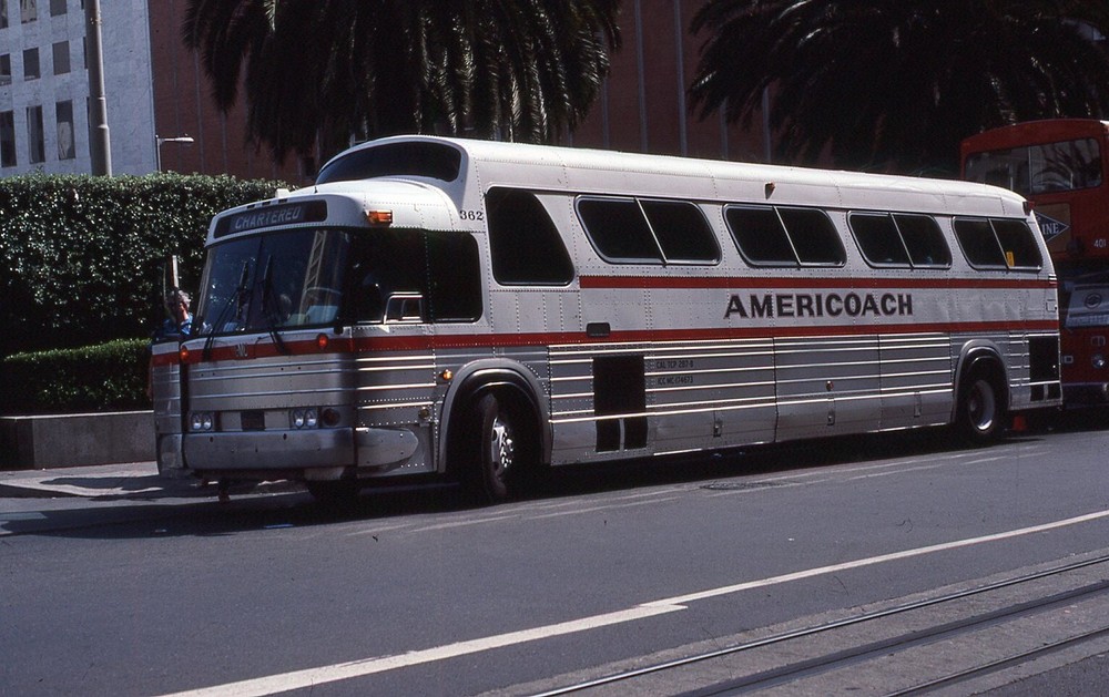 Original Bus Slide Charter Americoach #362 GMC 1987 #29