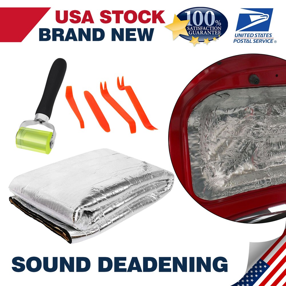 Car Sound Deadening Mat Sound Deadener Insulation Fits For Firewall Hood Floor