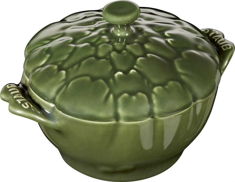 Staub 40500-326 Artichoke Cocotte  5.1 inches (13 cm)  Basil  Ceramic  Heat Resi