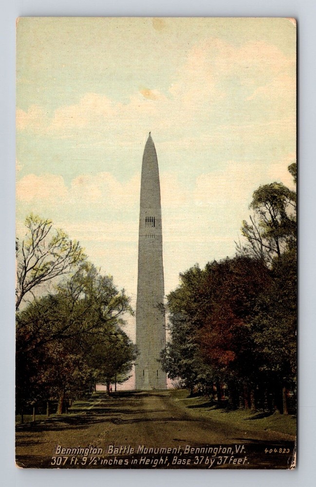 Bennington VT-Vermont, Bennington Battle Monument, Vintage Souvenir Postcard