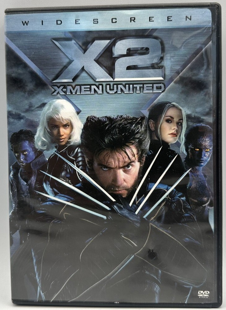 X2  X-Men United DVD 2 Disc Set Hugh Jackman Halle Berry  Free Shipping 2003