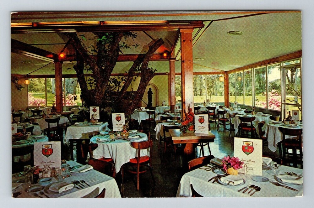 Daytona Beach FL-Florida San Remo Restaurant Cocktail Lounge Vintage Postcard