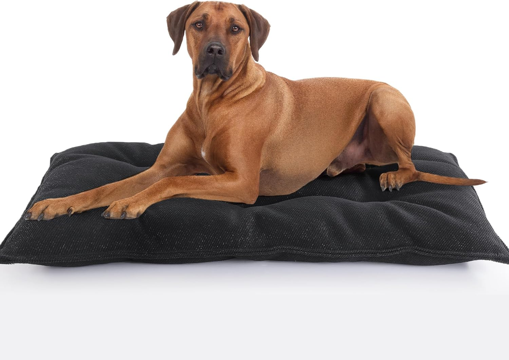 Chew-Proof Indestructible Dog Bed for Aggressive Chewers with Durable Crate Pad