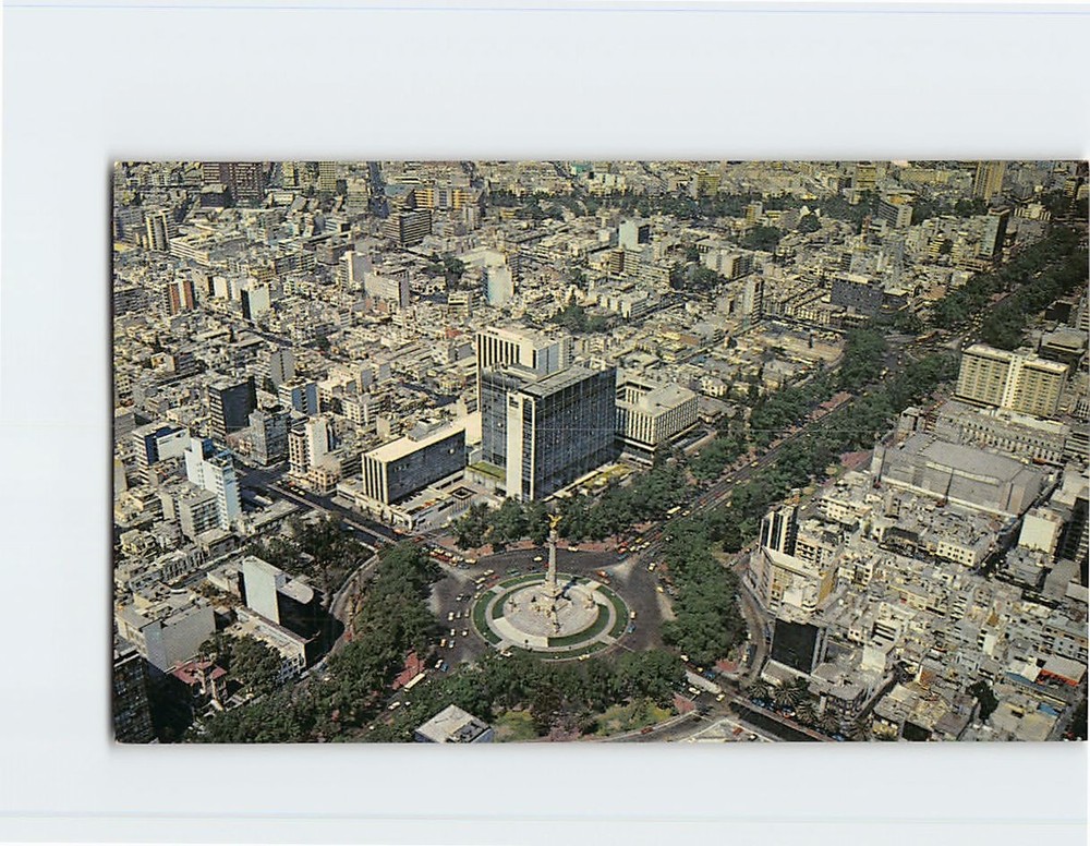 Postcard Air View Of Reforma & Maria Isabel Hotel Mexico City Mexico