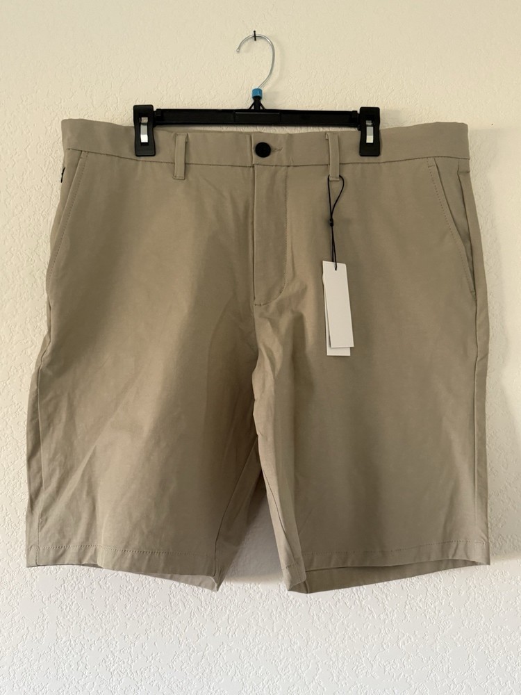 Kenneth Cole Golf Shorts Nylon Stretch UPF 50+ Classic Khaki Men’s Size 38 NWT