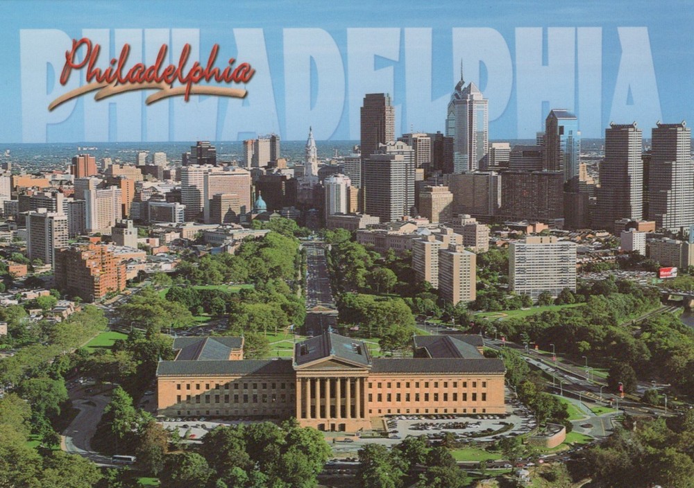 Downtown Philadelphia Pennsylvania 4x6 Postcard
