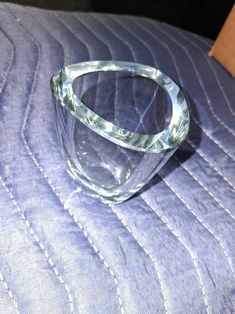 Stromberg Sweden Signed Crystal Glass Vase