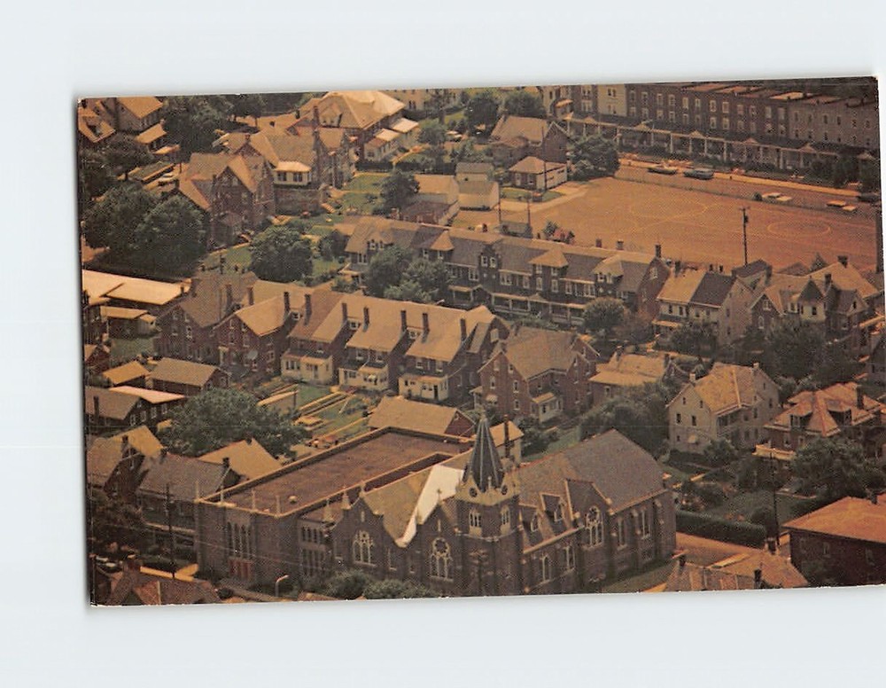 Postcard Trinity Lutheran Church Perkasie Pennsylvania