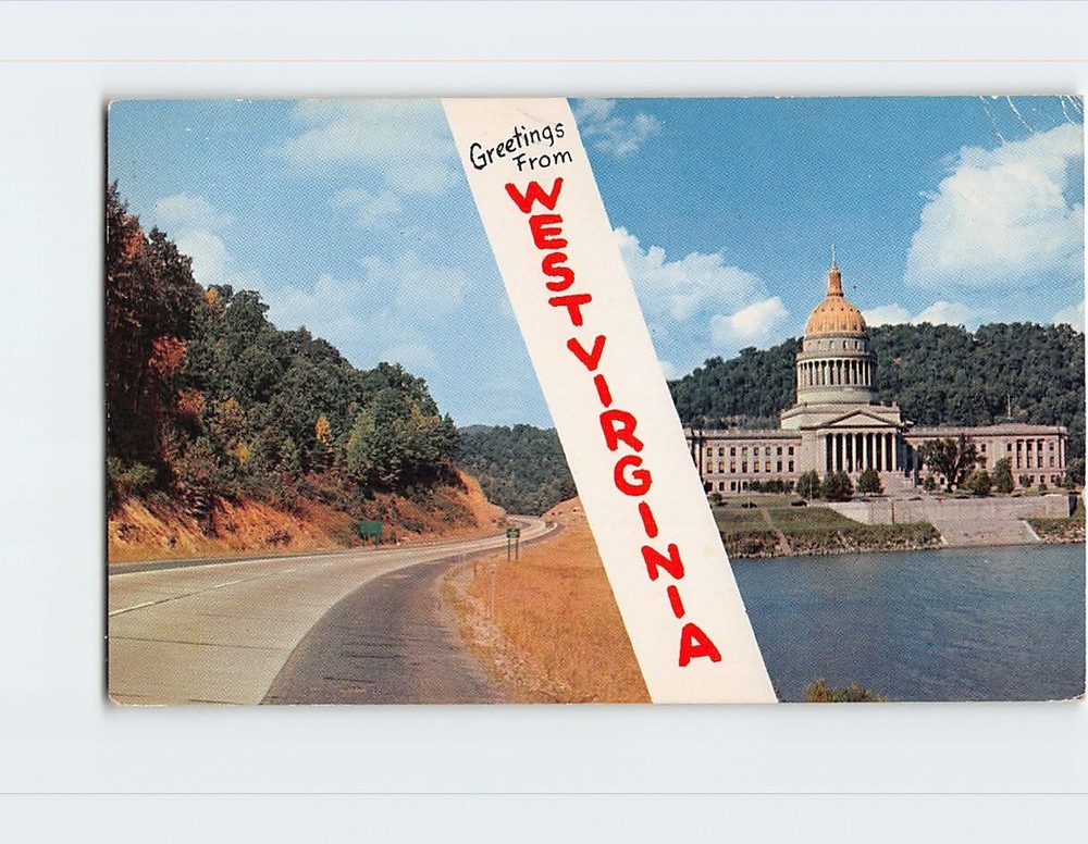 Postcard State Capitol Greetings from West Virginia USA