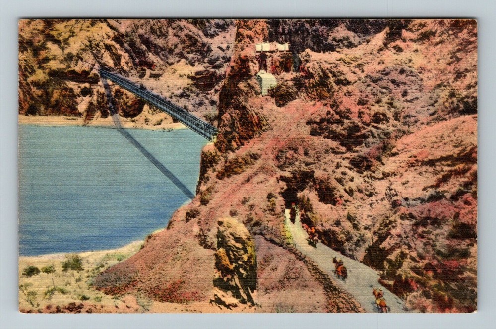 Grand Canyon AZ-Arizona, Aerial View Colorado River, Vintage Postcard