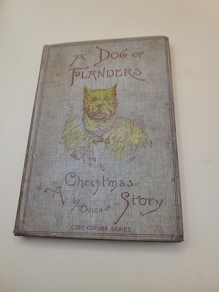 1901 Dog of Flanders Christmas Story LC Page Illustrated Antique Book Wear 23