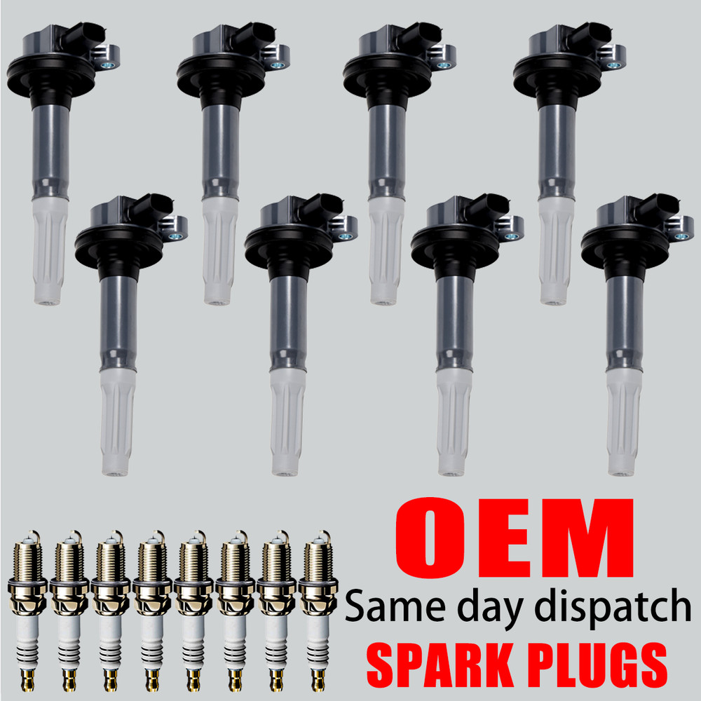 8X OEM Ignition Coil & 8X Iridium Spark Plugs for Ford F-150 V8 5.0L DG542 UF622
