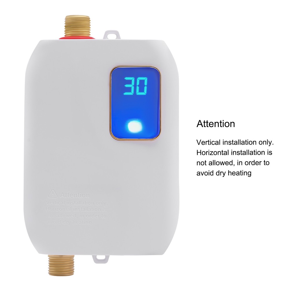 110V 3KW Instant Point of Use Hot Water Heater for Trailer Kitchen