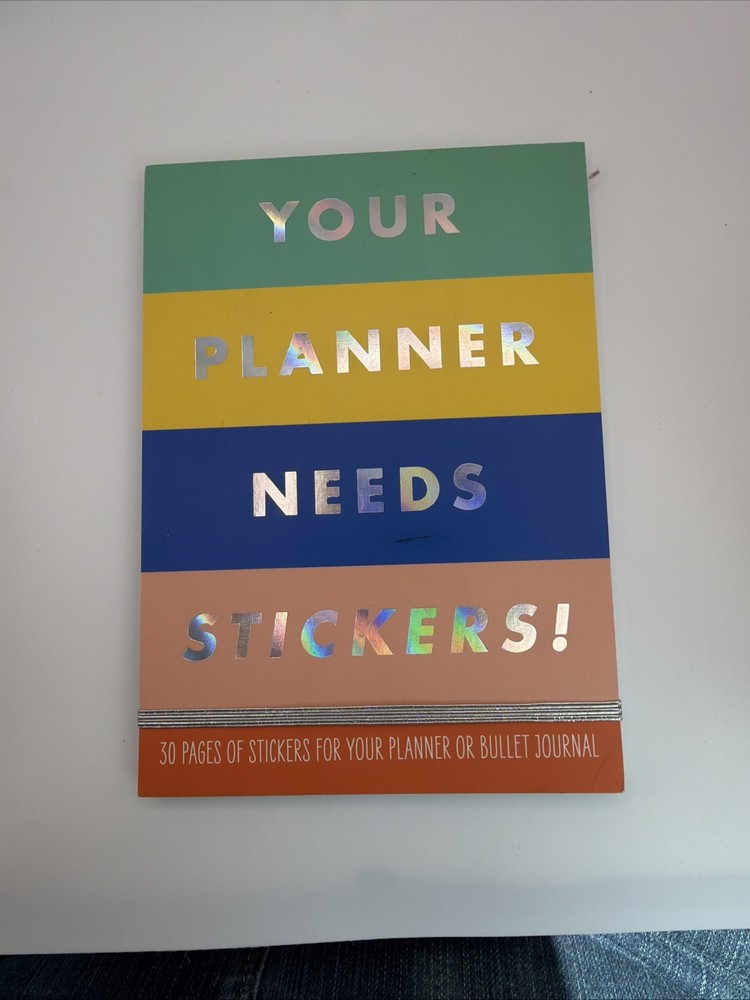 Your Planner Needs Stickers Book of 30 Sheets Planner / Bullet Journal