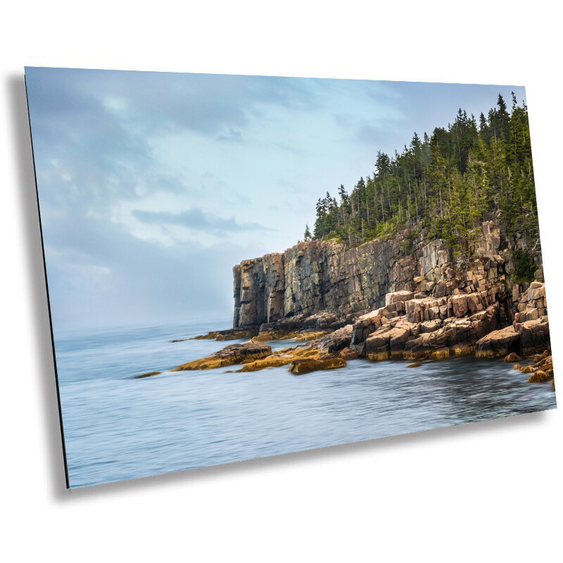 Rugged Acadia Otter Cliff Maine Metal Acrylic Print National Park Art  -image