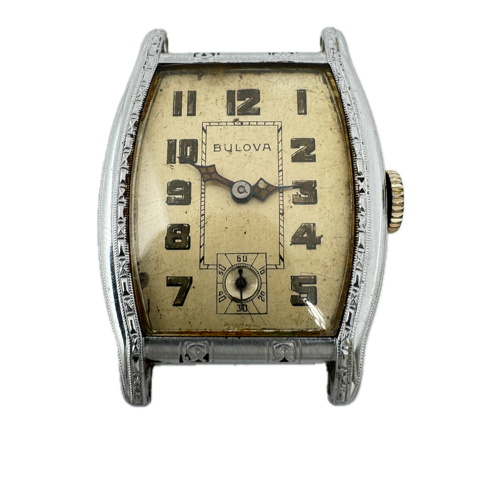 Vintage Bulova Lone Eagle Men's Mechanical Wristwatch 13AF Swiss Chrome Plated