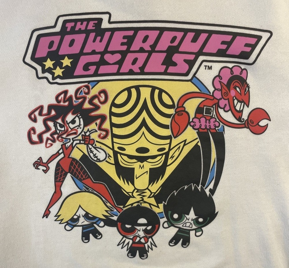 Collection The Powerpuff Girls Cartoon For Fan White T-shirt S to 5XL BA611