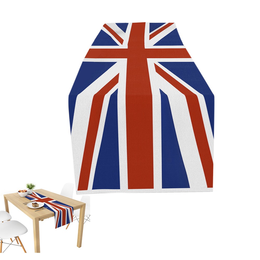 Union Jack Flag King Charles Coronation GB Great Britain Table Runner